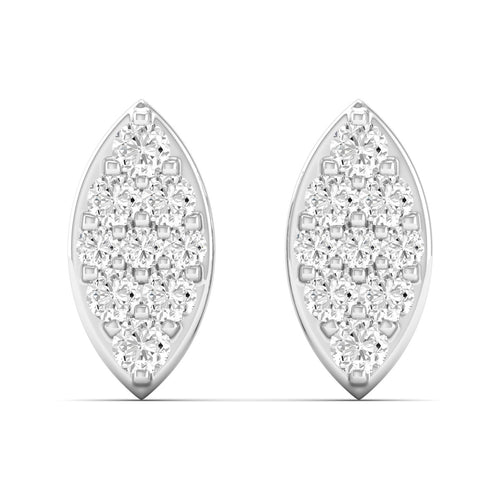 0.20 Ct Diamond Fashion Stud Earrings 9k Solid Gold