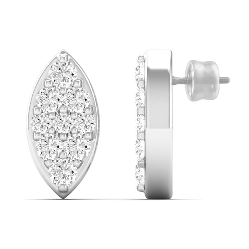 0.20 Ct Diamond Fashion Stud Earrings 9k Solid Gold