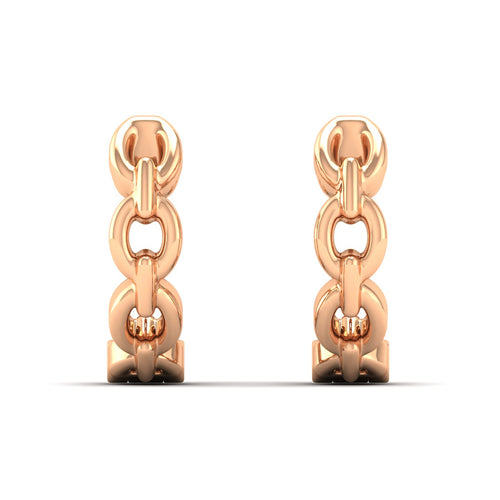 Nova Orbit Huggie Earrings in 9KT Gold