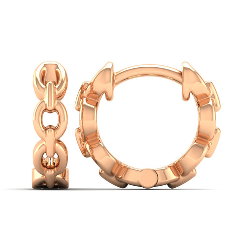 Nova Orbit Huggie Earrings in 9KT Gold