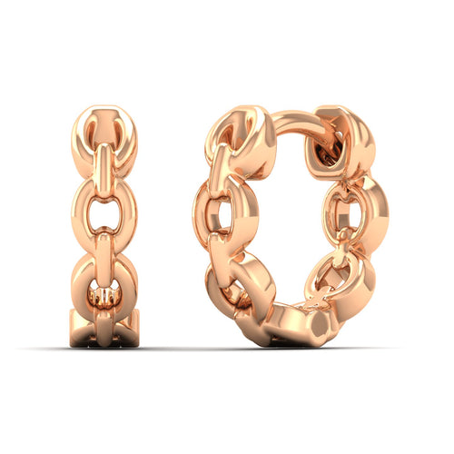 Nova Orbit Huggie Earrings in 9KT Gold
