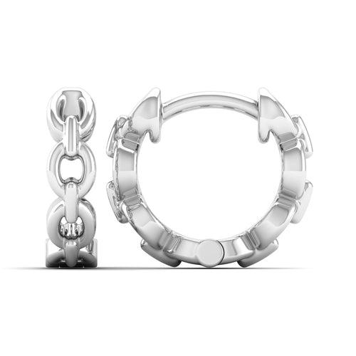 Nova Orbit Huggie Earrings in 9KT Gold
