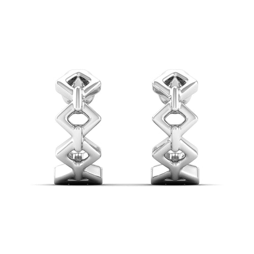 Nova Prism Huggie Earrings in 9KT Gold