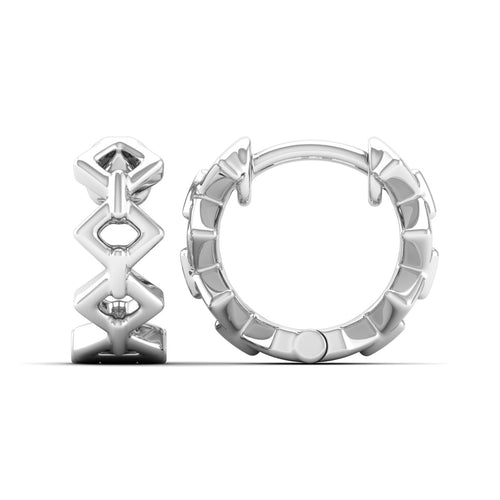 Nova Prism Huggie Earrings in 9KT Gold