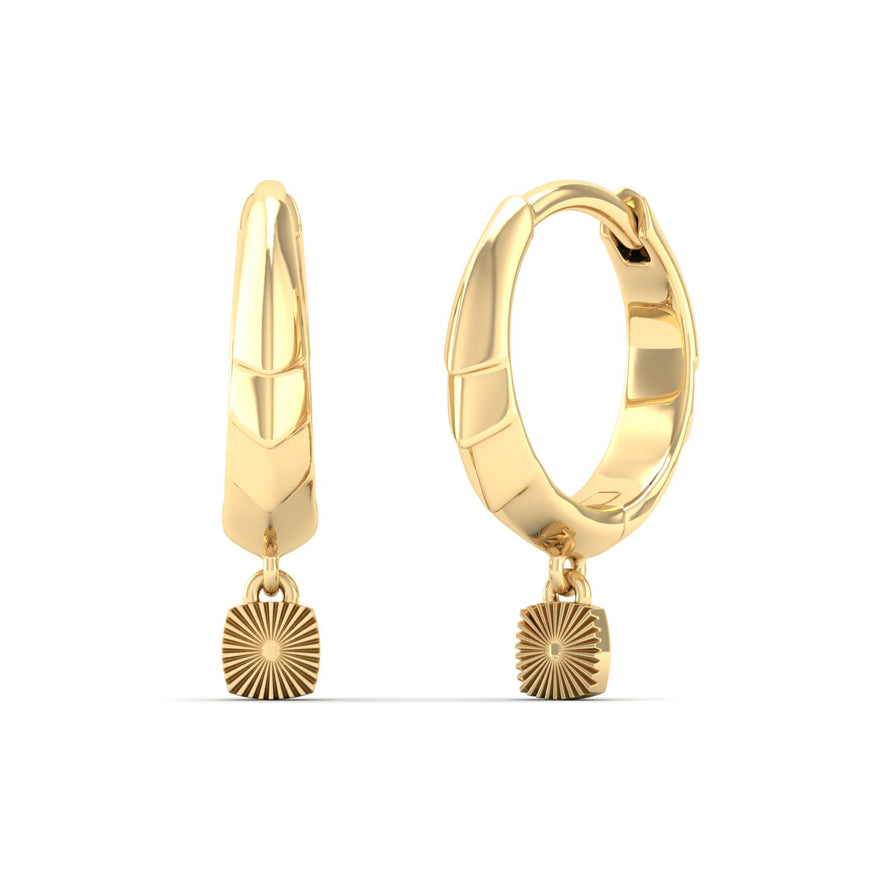 Plain Gold Earrings