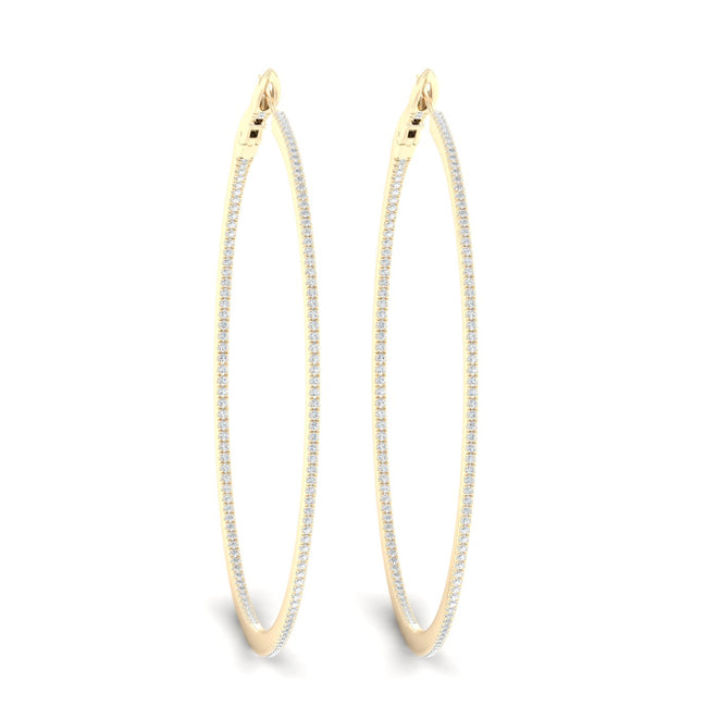 1 Ctw Petite Round Hoops