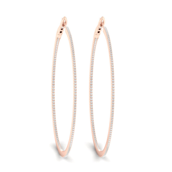 1 Ctw Petite Round Hoops