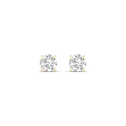 1/2 ctw Classic Round Lab Grown Solitaire Ear Stud