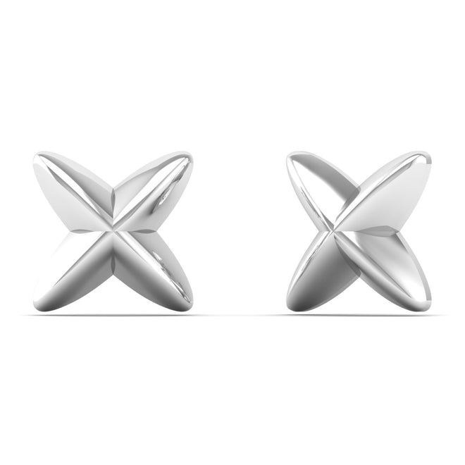 Plain Star Silver Ear Stud