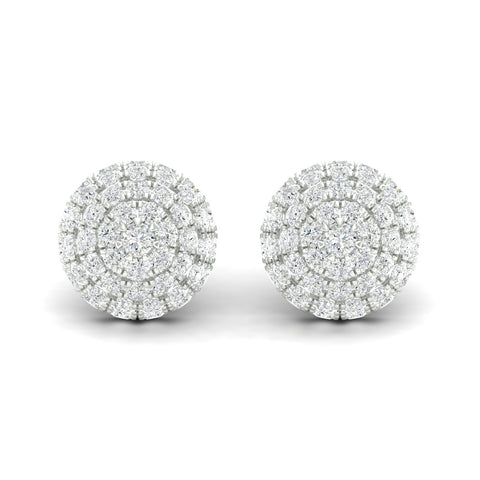 2 1/8 Ctw Dome Fashion Ear Stud