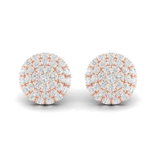 2 1/8 Ctw Dome Fashion Ear Stud
