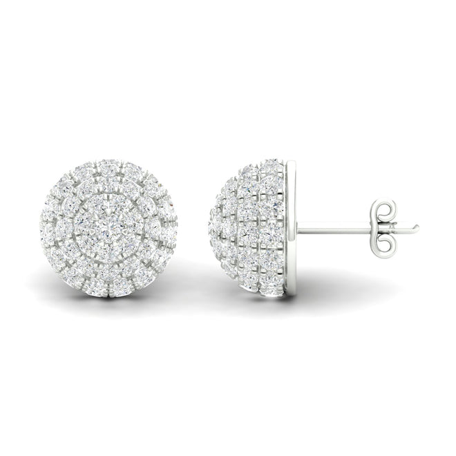 2 1/8 Ctw Dome Fashion Ear Stud