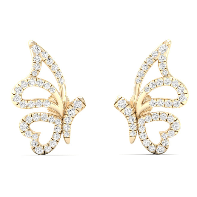 3/8 Ctw Flutter Fashion Ear Stud