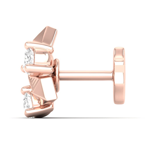 Tristar Nose Pin and 2nd Ear Piercing Stud