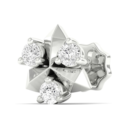 Tristar Nose Pin and 2nd Ear Piercing Stud