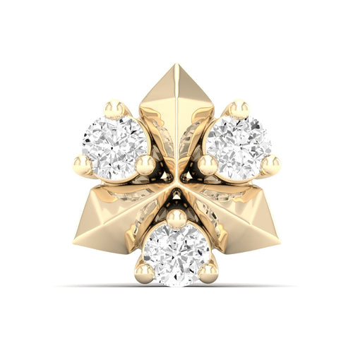 Tristar Nose Pin and 2nd Ear Piercing Stud