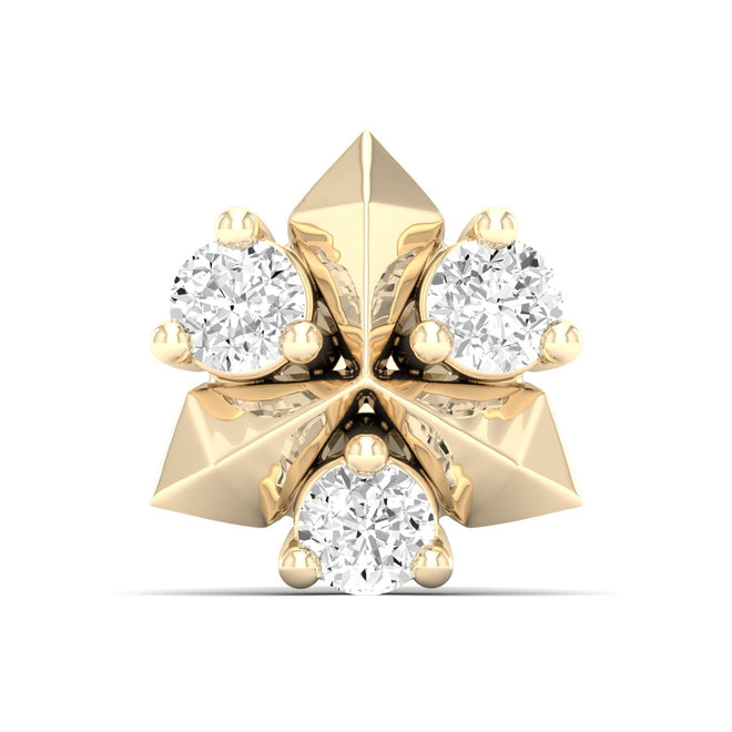 Tristar Nose Pin and 2nd Ear Piercing Stud