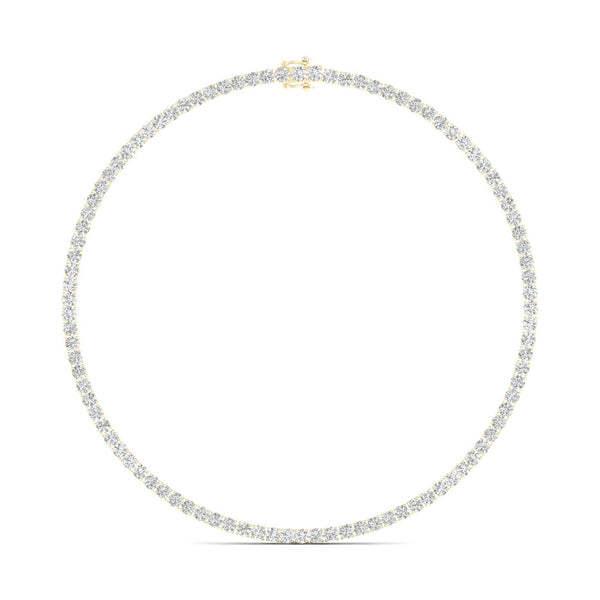 24 1/4 ctw Classic Tennis Necklace in Four Prongs
