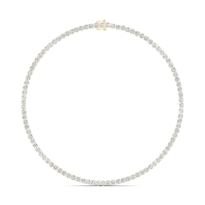 24 1/4 ctw Classic Tennis Necklace in Four Prongs