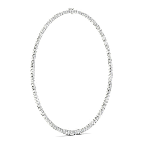 20 ctw Riviera Lab Grown Graduating Oval Necklace
