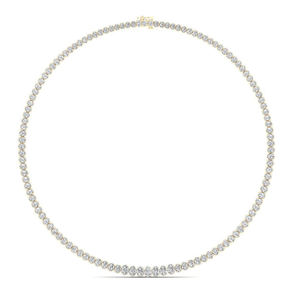 20 ctw Riviera Graduating Oval Necklace