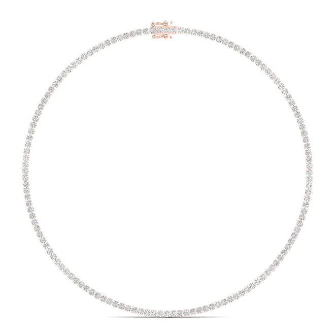 11 ctw Classic Tennis Necklace in Four Prongs