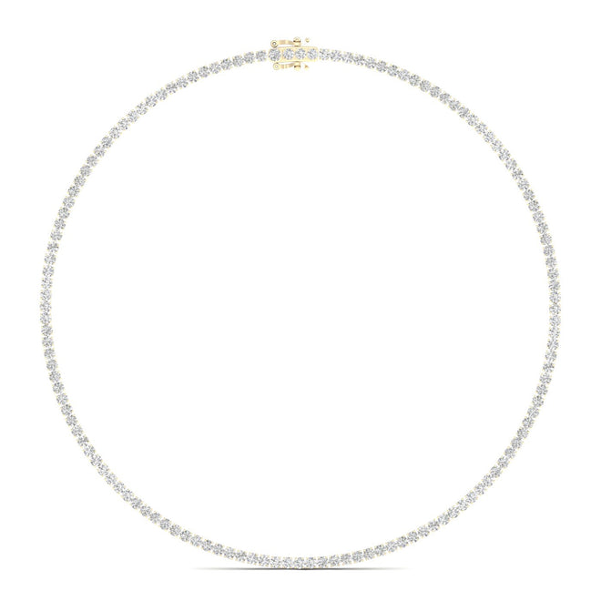 11 ctw Classic Tennis Necklace in Four Prongs