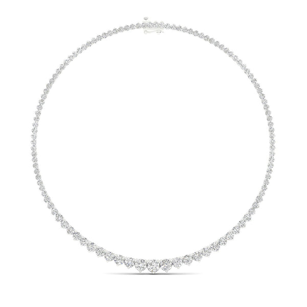 10 ctw Riviera Graduating Round Necklace