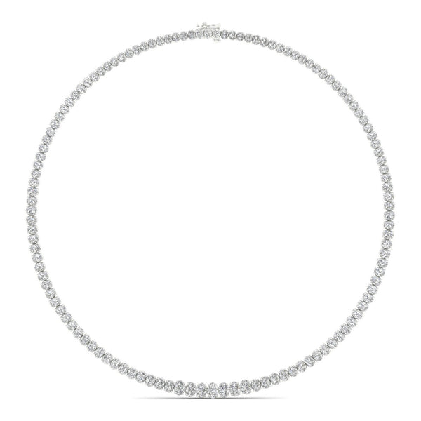 22 ctw Riviera Graduating Oval Necklace