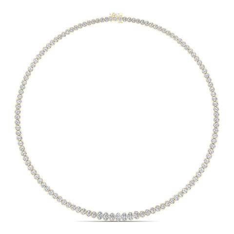 22 ctw Riviera Graduating Oval Necklace