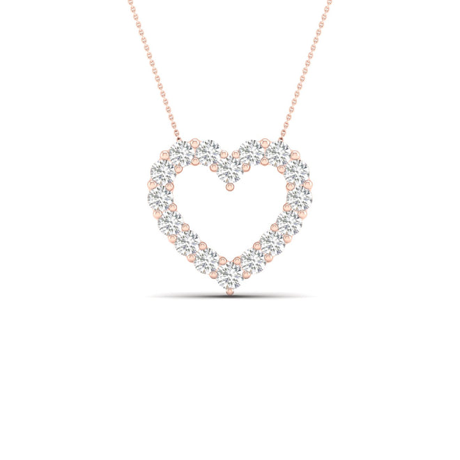 1 Ctw Classic Heart Fashion Pendant