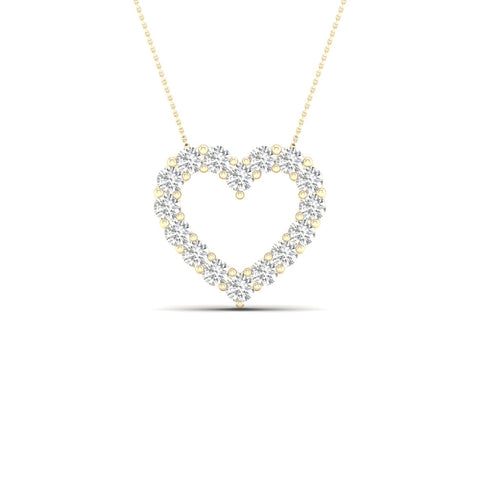 1 Ctw Classic Heart Fashion Pendant