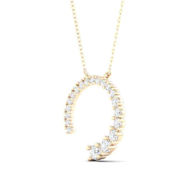 1/2 Ctw Journey Open Circle Fashion Pendant