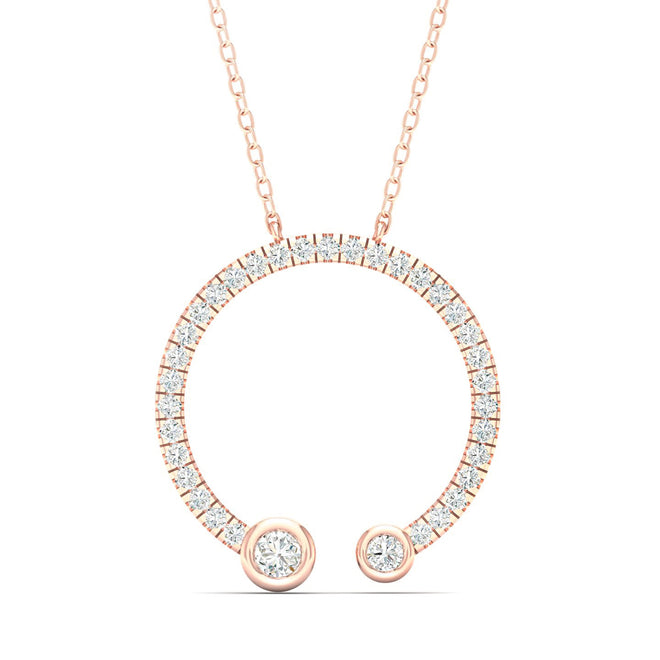 1/3 Ctw Entice Open Circle Fashion Pendant