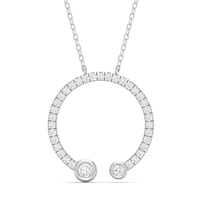 1/3 Ctw Entice Open Circle Fashion Pendant