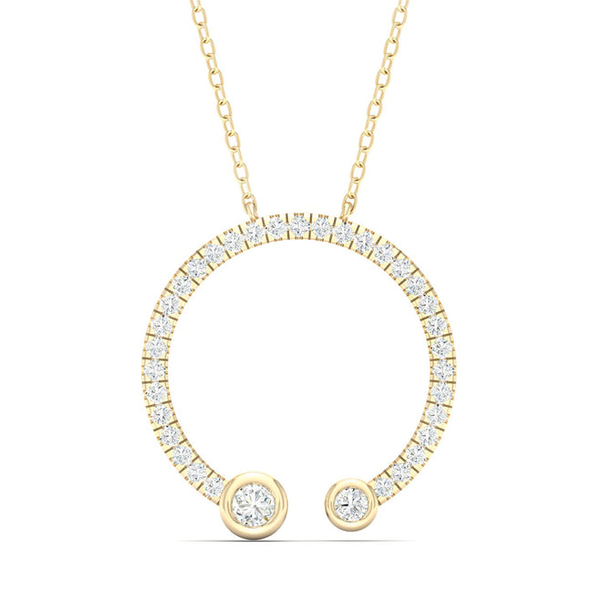 1/3 Ctw Entice Open Circle Fashion Pendant