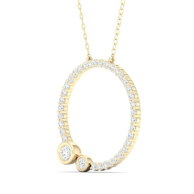 1/2 Ctw Revolve Circle Fashion Pendant