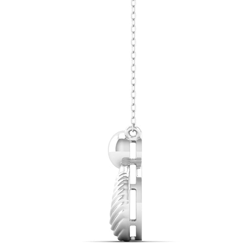 9k Solid Gold Round Women's Fashion Pendant