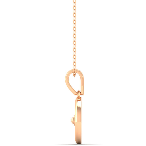 9K Solid Gold Round Fashion Pendant