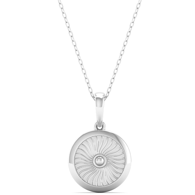 9K Solid Gold Round Fashion Pendant