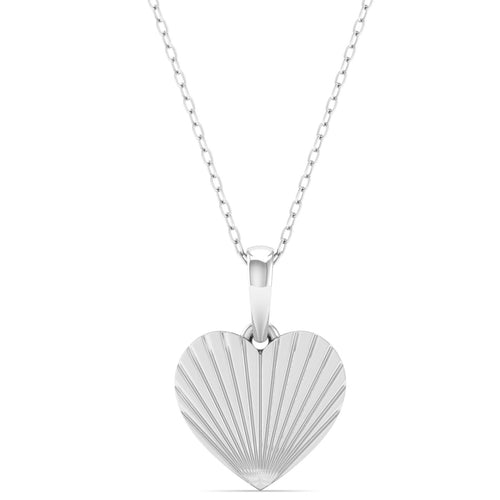 9k Solid Gold Shell Heart Fashion Pendant