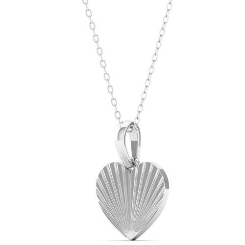 9k Solid Gold Shell Heart Fashion Pendant