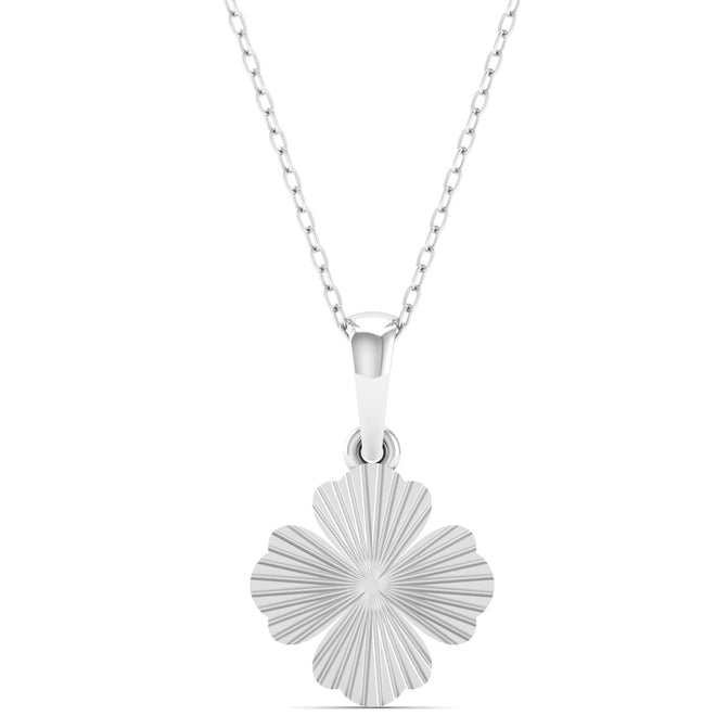 9k Solid Gold Flower Cross Fashion Pendant