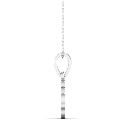 9k Solid Gold Flower Cross Fashion Pendant