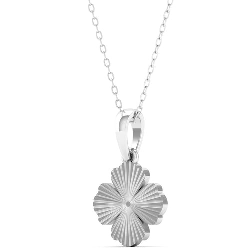 9k Solid Gold Flower Cross Fashion Pendant