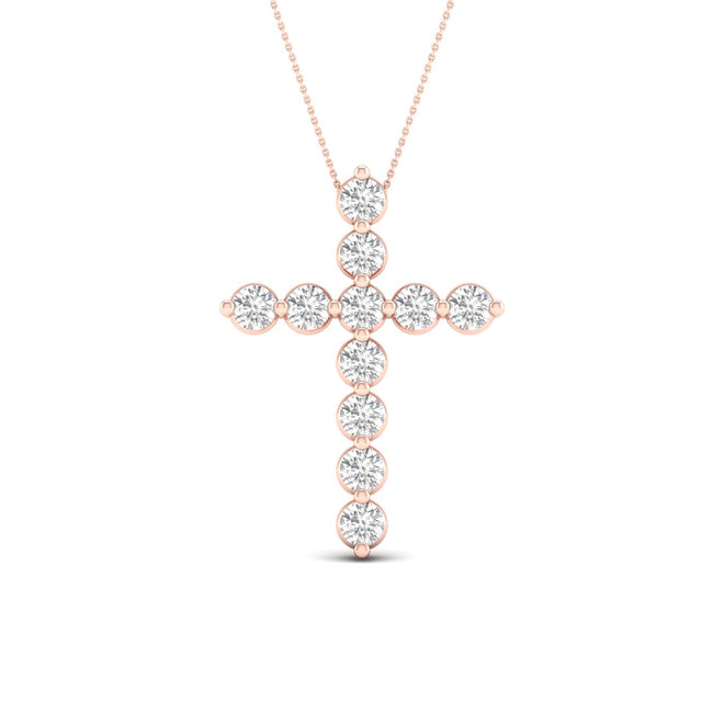 1 Ctw Classic Cross Fashion Pendant