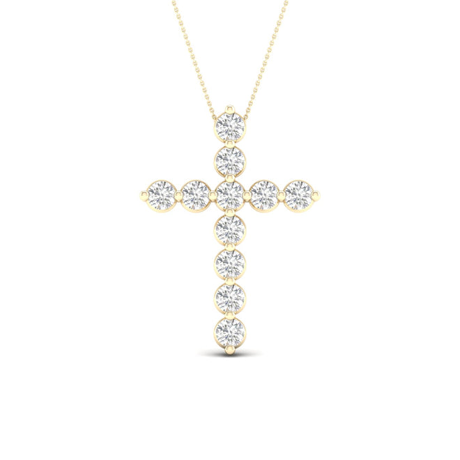 1 Ctw Classic Cross Fashion Pendant