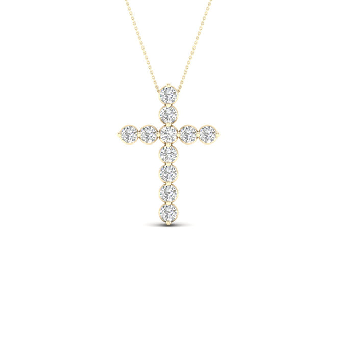 1/2 Ctw Classic Cross Fashion Pendant