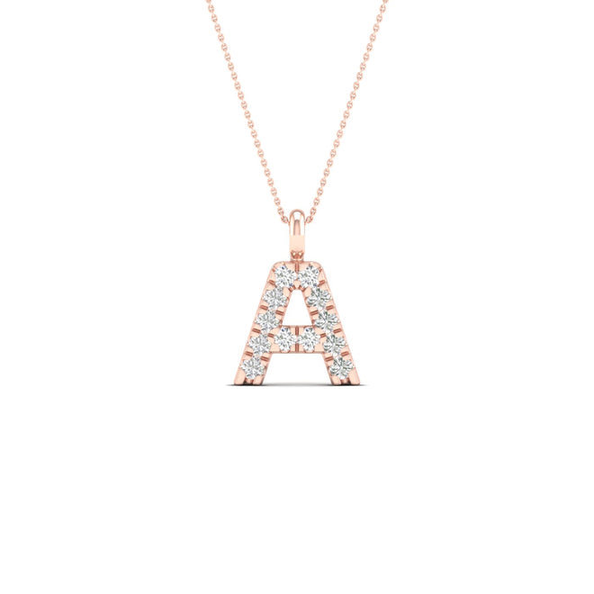 "A" Initial Fashion Pendant