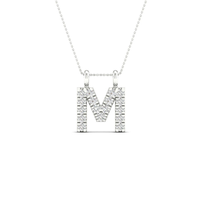"M" Initial Fashion Pendant